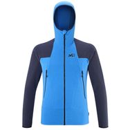 Millet MIV9466 9781 Mavi K Lightgrid H Erkek Kapüşonlu Tam Fermuar Polartec Polar