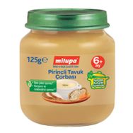Milupa 6+ Ay 125 gr Pirinçli Tavuk Çorbası Kavanoz Maması