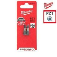 Milwaukee PZ1 25 mm 2'li Bits Matkap Ucu