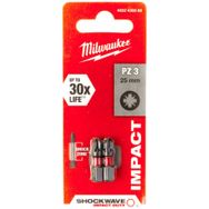 Milwaukee PZ3 25 mm 2'li Shockwave Bits Uç