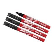 Milwaukee T48223164 Geniş Uçlu 0.6 mm 4'lü Ağır Hizmet Tipi Inkzall İşaretleme Kalemi
