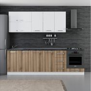 Minar 260-D3 Defne Beyaz Dore 260 cm Mutfak Dolabı