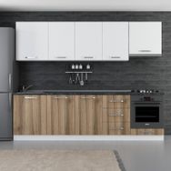 Minar 270-D5 Ege Beyaz Dore 270 cm Mutfak Dolabı