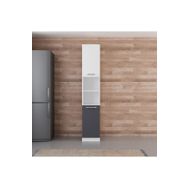 Minar D40 A2 Beyaz Antrasit 40 cm Mutfak Boy Dolabı