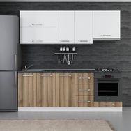 Minar Mobilya 220-D9 Beyaz Dore 220 cm Hazır Mutfak Dolabı