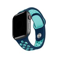 Minesk Mavi Lacivert Apple Watch 1/2/3/4/5/6/7/8/SE Uyumlu Seri 42-44-45-49 mm Silikon Kordon Kayış