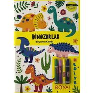 Minik Ressamlar - Dinozorlar Boyama Kitabı -Doğan ve Egmont Yayıncılık
