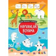 Minik Ressamlar İş Başında-Hayvanlar Boyama - Bıcırık Yayınları