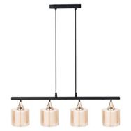 Minimal E-Ticaret Lambent Line Maxi Plafonyer Çift Katmanlı Cam Beyaz Gold Avize
