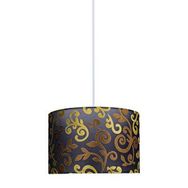 Minimal E-Ticaret Viscose 30x30x21 Spiral Siyah Exclusive Kumaş Avize