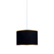 Minimal E-Ticaret Viscose 40x40x21 Siyah Kumaş Avize