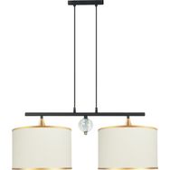 Minimal Lambent Line Crystal Plafonyer Kumaş Bej Avize