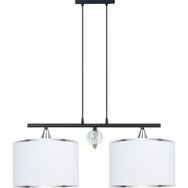 Minimal Lambent Line Crystal Plafonyer Kumaş Beyaz Avize