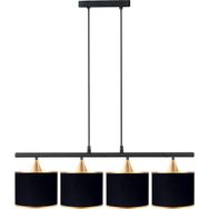 Minimal Lambent Line Maxi Plafonyer Kumaş Siyah Avize