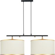 Minimal Lambent Line Mega Plafonyer Kumaş Bej Avize