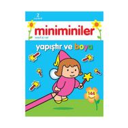 Miniminiler Mavi Kitap Yapıştır ve Boya - Parıltı Komisyon