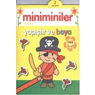 Miniminiler Sarı Kitap Yapıştır ve Boya - Parıltı Komisyon