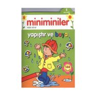 Miniminiler Yeşil Kitap Yapıştır ve Boya - Parıltı Komisyon