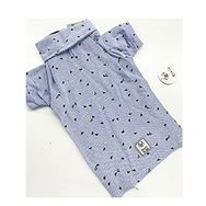 Minis Evcil Hayvanlar İçin L Mavi Polo T-Shirt