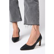 Mio Gusto Beliz Siyah Hakiki Deri Kadın Stiletto