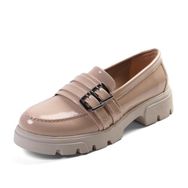 Mio Gusto Gaby Ten Rengi Kalın Tabanlı Kadın Loafer Ayakkabı