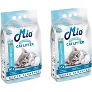 Mio Marsilya Sabunu Kokulu Ince Taneli Süper Topaklanma Koku Hapsedici Bentonite 2x10 lt Kedi Kumu