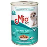 Mio Puppy Tavuklu ve Hindili Et Parçacıklı 415 gr Yavru Köpek Konserve Maması