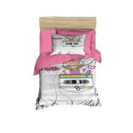 Mira Home Enjoy Music Dijital Baskılı 3D Pamuklu Yenidoğan Bebek Nevresim Takımı