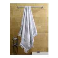 Mira Home Pure Linen Gri 90x170 cm Doğal Pamuk Peştamal Havlu