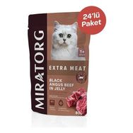 Miratorg Kısırlaştırılmış Kediler Için Jelly Sığır Etli 24x80 gr Yaş Kedi Maması