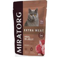 Miratorg Sensitive Digestion Jelly Dana Etli 24x80 gr Yaş Kedi Maması