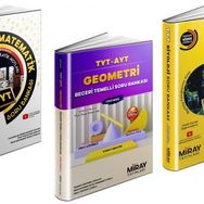 Miray 3 Kitap 2023 Tyt Matematik + Geometri + Biyoloji Soru Bankası Seti