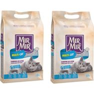 Mırmır 2x10 lt Multicat Topaklanan İnce Taneli Kokulu Kedi Kumu