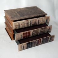 Misiny 002 Kitap Şeklinde 3 Çekmeceli Ahşap Kutu