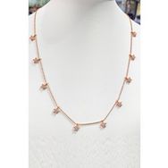 Mistik Silver Sallantılı Çoklu Yıldızlı Gümüş Kolye