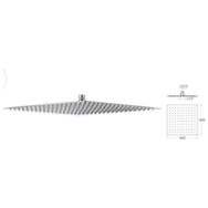 Mistillo MTD04 Slim 304 Paslanmaz Metal Tepe Duş Başlığı