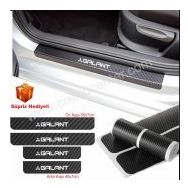 Mitsubishi Galant 4 Adet Karbon Kapı Eşiği Sticker