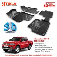 Mitsubishi L200 2005-2018 Seti 3D Havuzlu Paspas