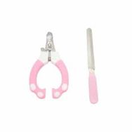 Mixpet 15x7.5 cm Pembe Ergonomik Törpülü Tırnak Makası