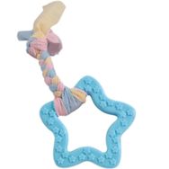 Mixpet 20 cm Diş İpli Kauçuk Beşgen Köpek Oyuncağı