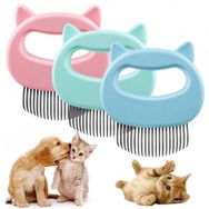 Mixpet 9.5x8.8 cm Kedi Köpek Tüy Bakım Kavisli Masaj Tarağı