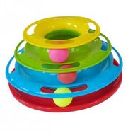 Mixpet Renkli 3 Katlı 3 Toplu Çember Kedi Oyuncağı