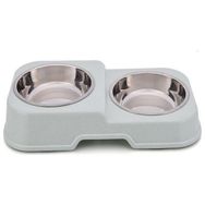 Mixpet Yeşil Kedi Köpek Çelik Kaseli Mama ve Su Kabı
