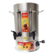 Mizan 250 Bardak Plastik Musluklu 2200 W 23 lt Demleme 23 lt Su Isıtma Kapasiteli Çay Makinesi Gümüş