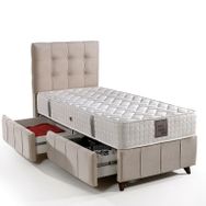Mobilya Dükkanım GM1175 MD Polo Çekmeceli 120x200 cm Tek Kişilik Baza Başlık Seti