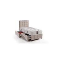 Mobilya Dükkanım GM175 MD Polo - Smart 120x200 cm Tek Kişilik Yatak Baza Başlık Seti