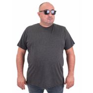 Moc Grande 11100 Büyük Beden Basic Antrasit Melanj Erkek T-shirt