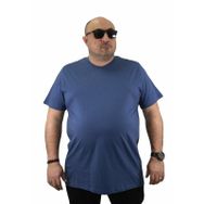 Moc Grande 11100 Büyük Beden Basic İndigo Erkek T-shirt
