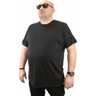 Moc Grande 11100 Büyük Beden Basic Siyah Erkek T-shirt