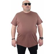 Moc Grande 11100 Büyük Beden Basic Taba Erkek T-shirt